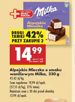 Biedronka Mleczko alpejskie Milka oferta