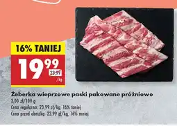 Biedronka Żeberka wieprzowe oferta