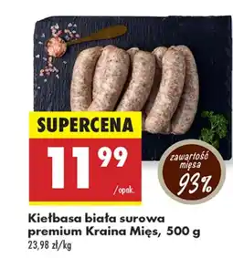Biedronka Kiełbasa biała Kraina Mięs oferta
