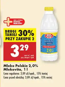 Biedronka Mleko Mlekovita oferta