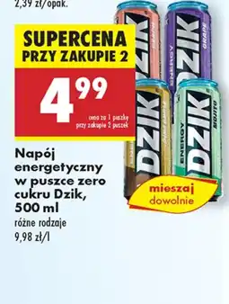 Biedronka Napój energetyczny Dzik oferta