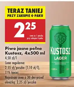 Biedronka Piwo Kustosz oferta