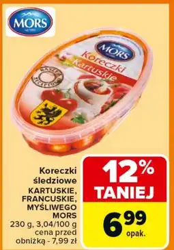 Carrefour Koreczki śledziowe Mors oferta