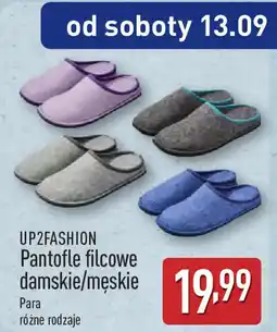 ALDI UP2FASHION Pantofle filcowe damskie/męskie oferta