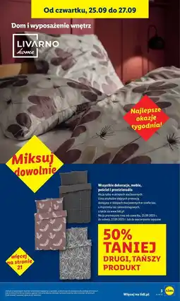 Lidl Komplet pościeli 200 x 220 cm + 2 70 80 Livarno Home oferta
