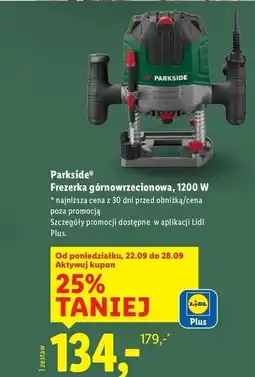 Lidl Frezarka górnowrzecionowa 1200 w Parkside oferta