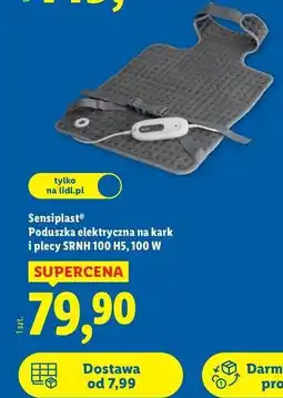 Lidl Poduszka elektryczna na plecy i kark 100w Sensiplast oferta