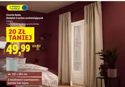 Lidl Zasłony 135 x 254 cm Livarno Home oferta