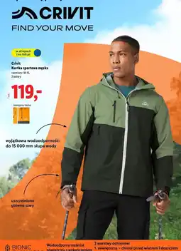 Lidl Kurtka sportowa męska m-xl Crivit oferta
