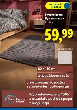 Lidl Dywan shaggy 80 x 150 cm Livarno Home oferta