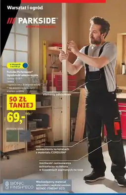 Lidl Ogrodniczki robocze 50-58 Parkside oferta
