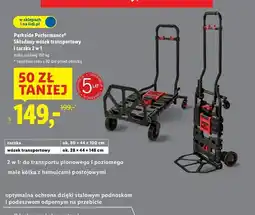 Lidl Wózek transportowy i taczka 2w1 Parkside Performance oferta