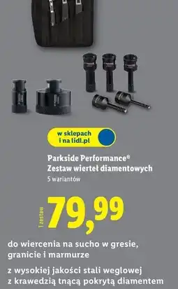 Lidl Zestaw wierteł diamentowych Parkside Performance oferta