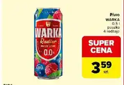 Carrefour Express Piwo Warka Radler Owoce Leśne 0% oferta