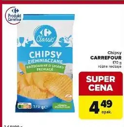 Globi Chipsy fromage Carrefour Classic oferta