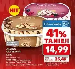 Kaufland Lody yoghurt & forest fruit Algida Carte D'or oferta