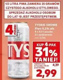 Kaufland Piwo Tyskie Gronie oferta