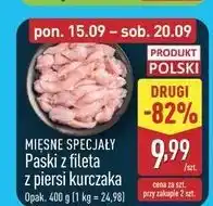 ALDI Paski z fileta piersi kurczaka Mięsne Specjały Zawsze Świeże (Aldi) oferta