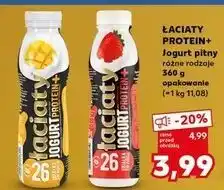 Kaufland Jogurt proteinowy truskawka Łaciaty oferta