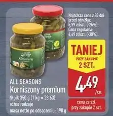 ALDI Korniszony z miodem All Seasons oferta