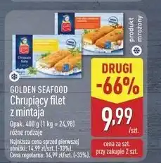ALDI Filety z mintaja w panierce sosem pomidorowym i mozzarellą Golden Seafood oferta