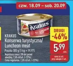 ALDI Konserwa luncheon meat Krakus Animex oferta
