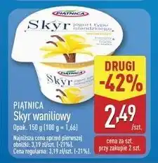ALDI Jogurt typu islandzkiego waniliowy Piątnica Skyr oferta