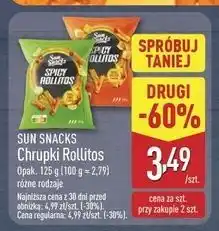 ALDI Chrupki rollitos spicy cheese Sun Snacks oferta