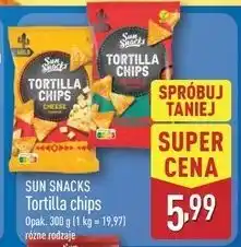 ALDI Chipsy tortilla papryka Sun Snacks oferta