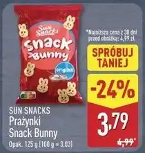 ALDI Prażynki snack bunny original Sun Snacks oferta