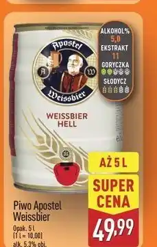 ALDI Piwo Eichbaum Apostel Weissbier Hell oferta