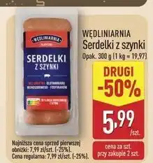 ALDI Serdelki z szynki Wędliniarnia Premium oferta