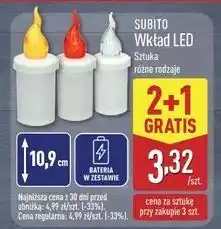 ALDI Wkład led 30 dni biały Subito oferta