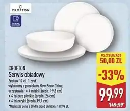 ALDI Komplet obiadowy Crofton oferta