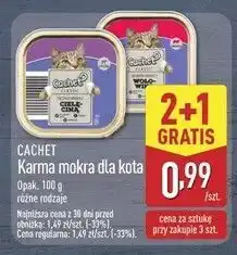 ALDI Karma dla kota wołowina Cachet oferta