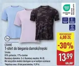 ALDI T-shirt do biegania damski m-l Crane oferta