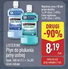 ALDI Płyn do płukania ust Listerine Cool Mint oferta