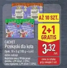 ALDI Przekąski z mięsem drobiowym i wątróbką Cachet oferta