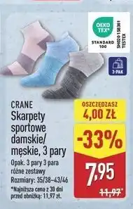 ALDI Skarpety sportowe Crane oferta