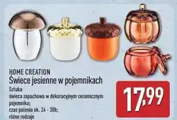 ALDI Świeca jesienna z pojemniku Home Creation oferta