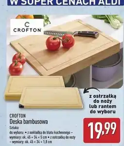 ALDI Deska bambusowa 45 x 34 1.8 cm Crofton oferta