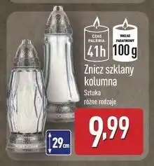 ALDI Znicz szklany z aplikacją 41 h oferta