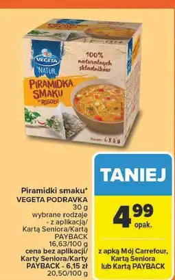 Carrefour Piramidka smaku do rosołu Vegeta Natur oferta