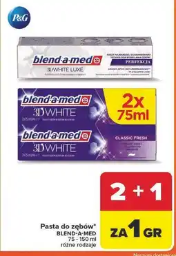 Carrefour Pasta do zębów classic fresh Blend-A-Med 3D White oferta
