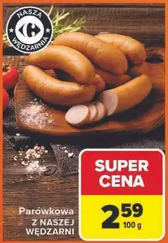 Carrefour Parówkowa z szynki Z Naszej Wędzarni Auchan oferta