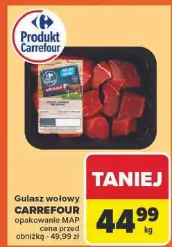 Carrefour Gulasz wołowy Carrefour Targ Świeżości oferta