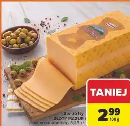 Carrefour Ser złoty mazur Mlekpol oferta