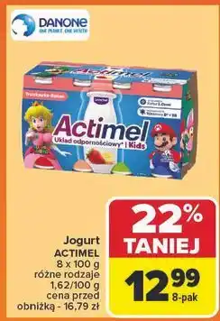 Carrefour Jogurt wieloowocowy Danone Actimel oferta