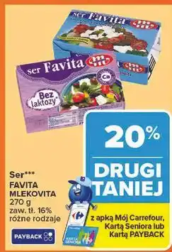 Carrefour Ser sałatkowo-kanapkowy 18 % Mlekovita Favita oferta