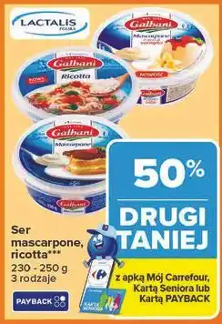 Carrefour Ser mascarpone o smaku waniliowym Galbani oferta